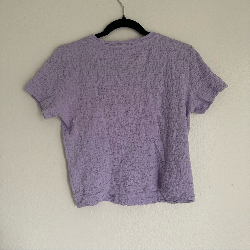 Elodie lilac women's short sleeve top